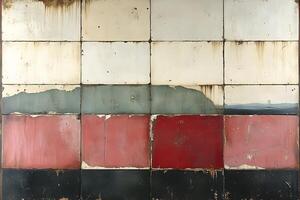 Abstract Grid Art Featuring Textured Rustic Panels for Modern Design, Generative photo