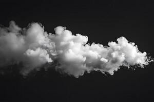Abstract Cloud Delicate Smoke Formation in Dark Atmosphere for Design and Art photo