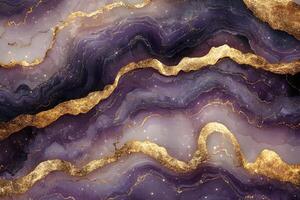 Elegant Abstract Marble Design with Gold Veins for Luxurious Artistic Decor photo