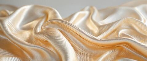 resumen brillante ondulado dorado seda textura lujo antecedentes. foto