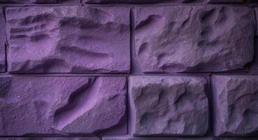 Purple Stone Wall Texture Abstract Background. photo