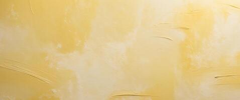 Soft Yellow Abstract Texture Canvas Background for Design and Art Projects. photo