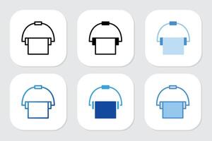 bucket icons with various design styles vector
