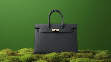 Hermes birkin bag in moss photo