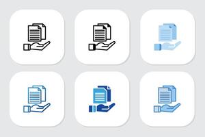 file document icons with various design styles vector
