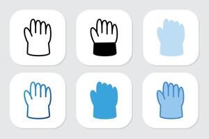 hand icons with various design styles vector