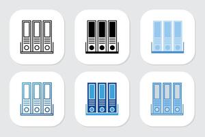 file icon with various design style vector