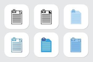 file icon with various design styles vector