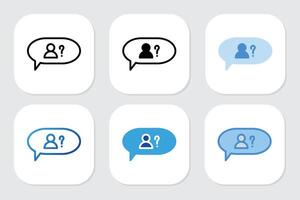 help icons with various design styles vector