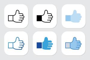 like icons with various design styles vector