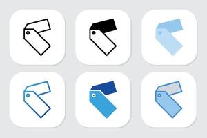 sales icons with various design styles vector