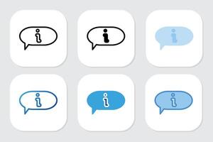info icons with various design styles vector