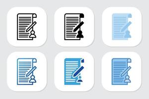 order icons with various design styles vector