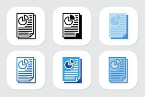 file icons with various design style vector