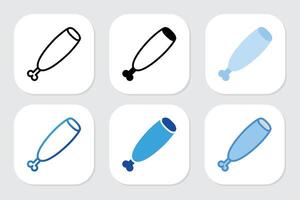 Meat icons with various design styles vector