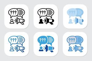 Promotion icons with various design styles vector