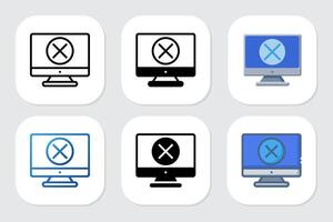 cross icons with various design styles vector