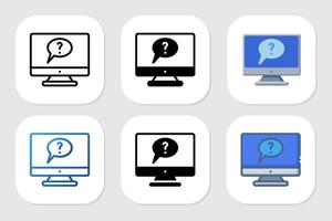 why icons with various design styles vector
