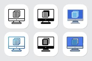 orders icons with various design styles vector
