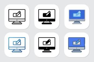 register icon with various design styles vector