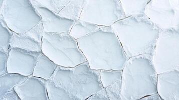 Intricate cracked ice texture with frosty appearance and unique patterns photo