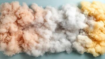 Colorful smoke clouds blending together create mesmerizing visual effect photo