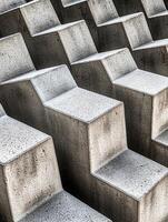Abstract Concrete Blocks Form Interesting Pattern photo