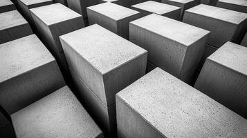 Abstract Concrete Blocks Pattern Formation photo