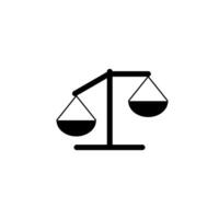 a symbol of the lopsided scales of justice vector