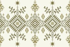 oriental pattern traditional on cream background.Aztec style vector