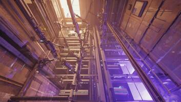Robotic arms managing data center operations, ensuring seamless connectivity and efficiency photo