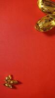 Lump of Chinese Gold with Copy Space photo