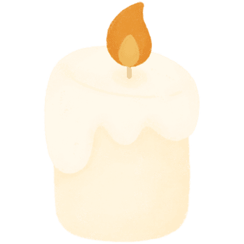 Weiß Licht Kerze png