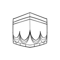 Traditional Islamic Architecture Of Kaaba In Mecca vector