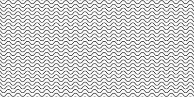Abstract Black Wavy Pattern Lines On White Background vector