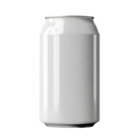 Minimalist White Beverage Can for Visual Projects png