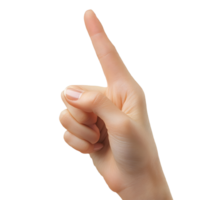 Upward-Pointing Hand Pose for Visual Projects png