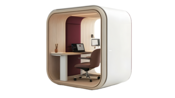 Functional Office Setup with Desk, Chair, and Computer png