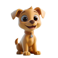 Cartoon Canine Figure Isolated on a Transparent Surface png