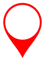 Location Icon Symbol, can use for, Website, Brochure, Poster, App and Graphic Design Element. Red in Transparent. png