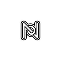 ND, DN, N, and D Abstract Initial Monogram Letter Alphabet Logo Design vector