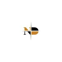 Sleek ND DN Initials Logo for Premium Branding vector