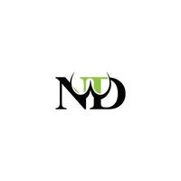ND DN Branding Logo with a Simple and Elegant Style vector
