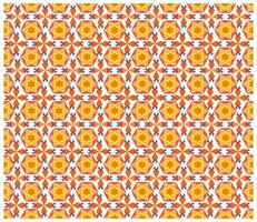 Colorful geometric pattern with repeating stars and diamonds on a white background. vector