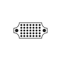 Illustration vga hole unique design with blank background vector