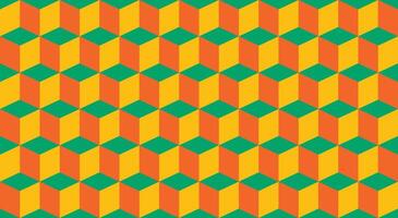 Illustration cube background unique design vector