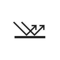 Icon sign reflection unique design with blank background vector