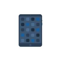 A tablet with squares on it, with a white background vector