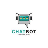 The chat bot design illustration. Modern flat style vector