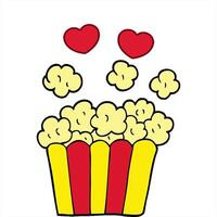 cartoon doodle cinema popcorn artistic drawing video